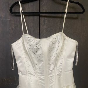 Rebecca prom dress white size M
